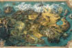 draw a fantasy map illustration
