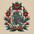 traditional old school tattoo design