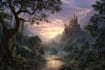 draw anime and concept art landscape background