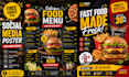 design professional food flyer, food menu, restaurant menu