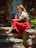 paint a custom vintage inspired portrait in traditional