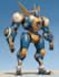 do anime style mecha robot illustrations