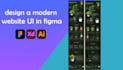 design a modern website UI in figma