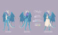 draw reference sheet for your furry character or oc for fursuit