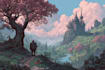 draw landscape illustrations and backgrounds