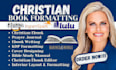 format, design christian ebook, daily devotional, prayer journal christian book
