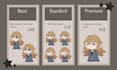 design a stylized chibi pngtuber avatar