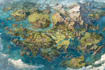 create fantasy map illustration for dnd, novels