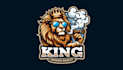design awesome  king lion smoking mascot logo within 1 day