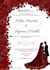 design editable muslim nikah wedding invitation card in canv