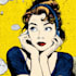 design a retro pop art roy lichtenstein style