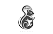 make an amazing thin line squirrel logo with unlimited revision