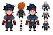 design game character and sprite animations