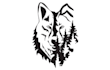 design eye catchy single line wolf head logo with express delivery
