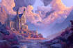 create amazing stylized environment fantasy landscape