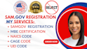 do sam gov registration for homecare,nemt,get uei naics code