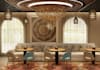 visualize luxury hookah bar,interior restaurant,roastery,vip lounge,cafe render