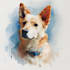 draw watercolor pet portrait
