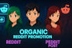 promote your reddit post to boost visibility, clicks, ads for ecommerce products