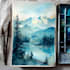 draw a watercolor landscape illustration