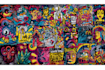 create graffiti pop art canvas designs and murals