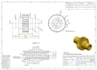 do 3d model and 2d technical drawing of part with solidworks