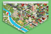 draw high quality vector or isometric map illustrations