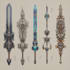 design stunning weapon concept art for games and projects