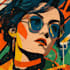 create a unique street pop art illustration unique style