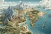 draw fantasy map illustration isometric map