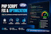 install, customize and upgrade your PHP script and mysql database
