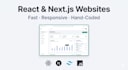 build a responsive react or nextjs website for your business