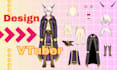 design anime style in live2d vtuber model