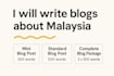 write blogs about malaysia
