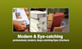 design business trifold, bifold brochure