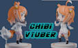 create 3d chibi character modelling mascort anime chibi vtuber kids animation