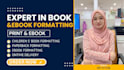 do amazon KDP book formatting,paperback formatting, and kindle ebook formatting