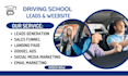 design driving school website instructor website school website landing page smm