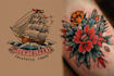 create any design in flash traditional tattoo style