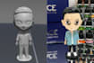 design cute 3d character, mascot, anime, chibi model printing, game