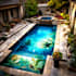 create design landscape rendering and swimming pool