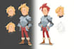 illustrate cartoon style characters