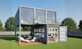 design container house, cabin house, tiny house, frame house