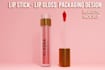 create stunning lip gloss, lip balm lipstick oil packaging box design