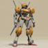 draw amazing character mecha robot illustration