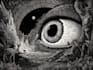 draw dark art illustration with engraving style