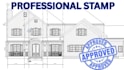 draw review stamp architectural plan mep floor plan site plan for city permit
