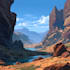 illustrate environments, landscapes, board game, concept art