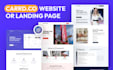 professional, minimal, modern carrd website or landing page