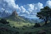 do anime background, 2d environment, landscape